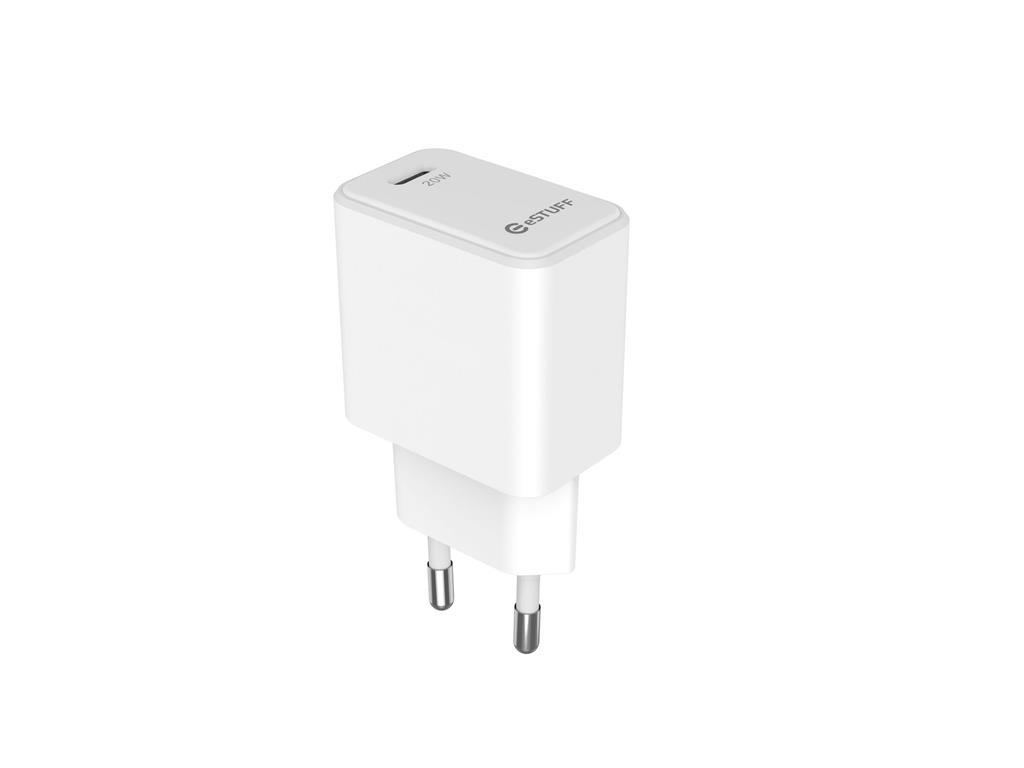 eSTUFF USB-C polnilec EU PD 20W - bel