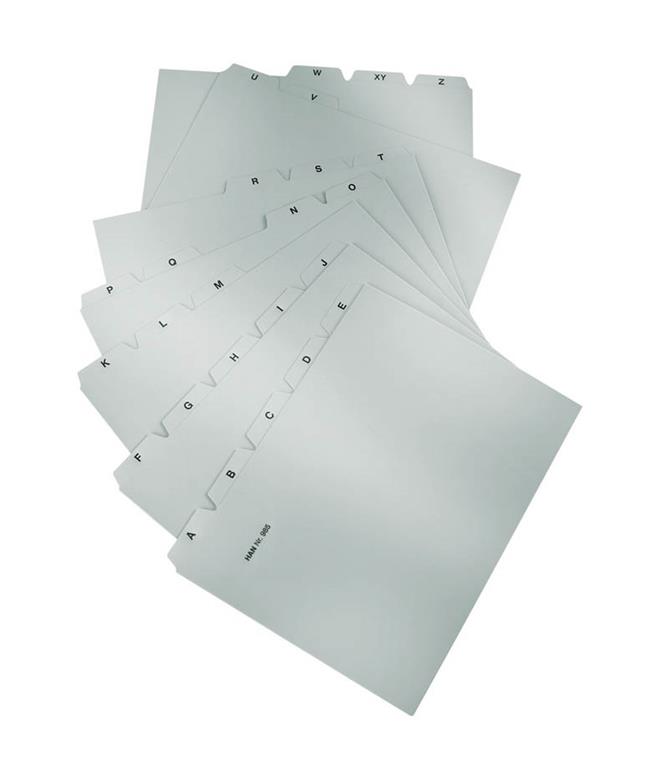 HAN Ločilni listi za kartotečne kartice A5