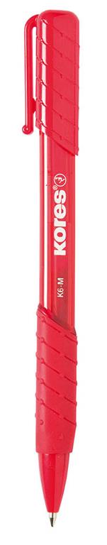 Kores Kemični svinčnik grip K6, rdeč medium