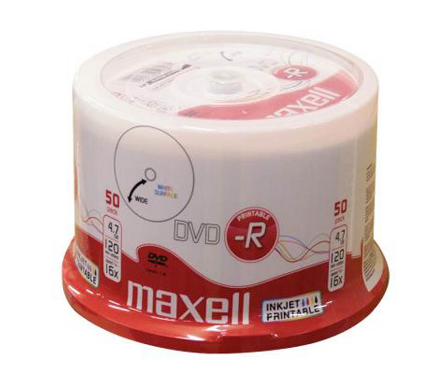Maxell DVD-R 4,7GB 16X 50 na osi printable