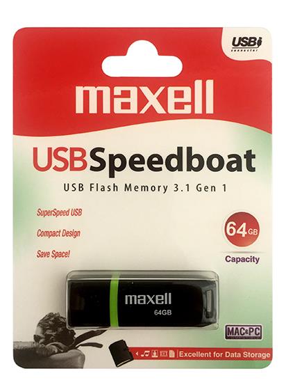 Maxell USB ključ 64GB Speedboat 3.1