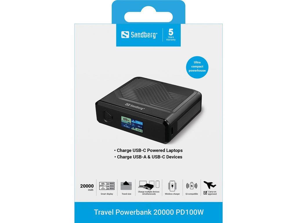 Sandberg Putni Powerbank 20000 PD100W