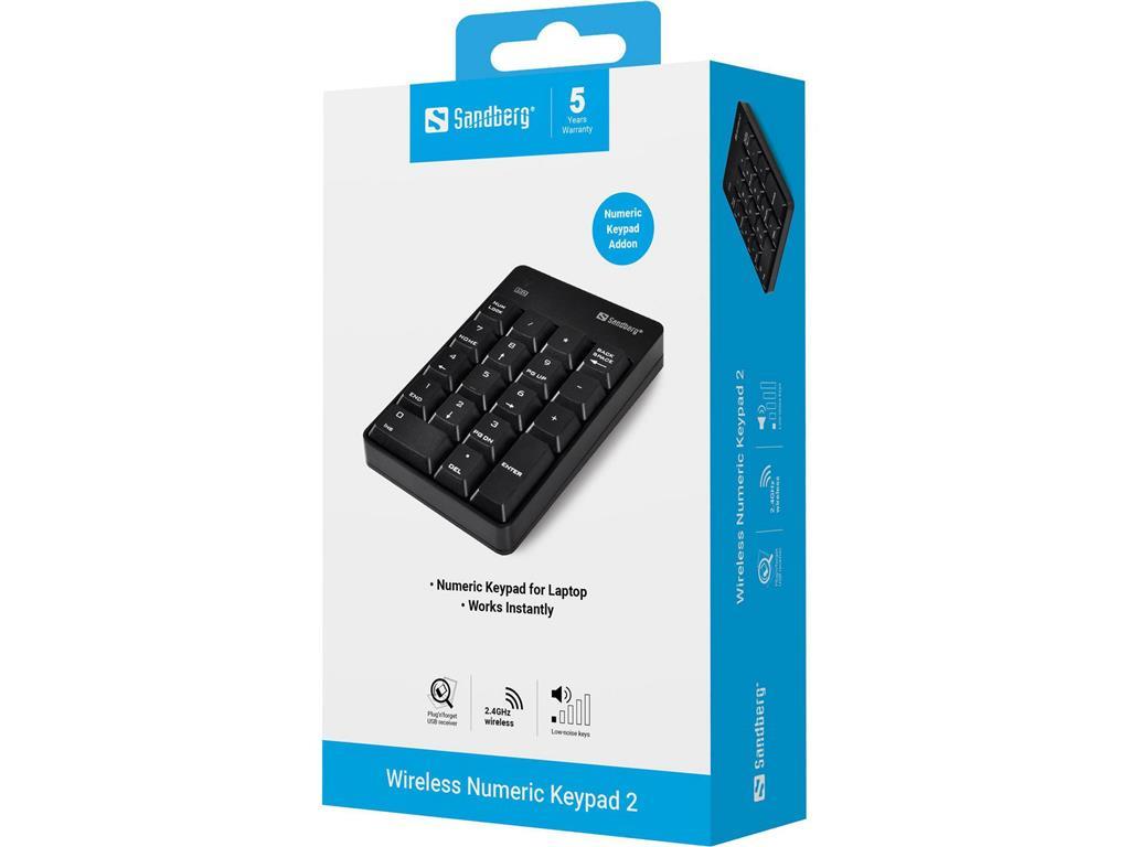 Sandberg Brezžična numerična tipkovnica 2