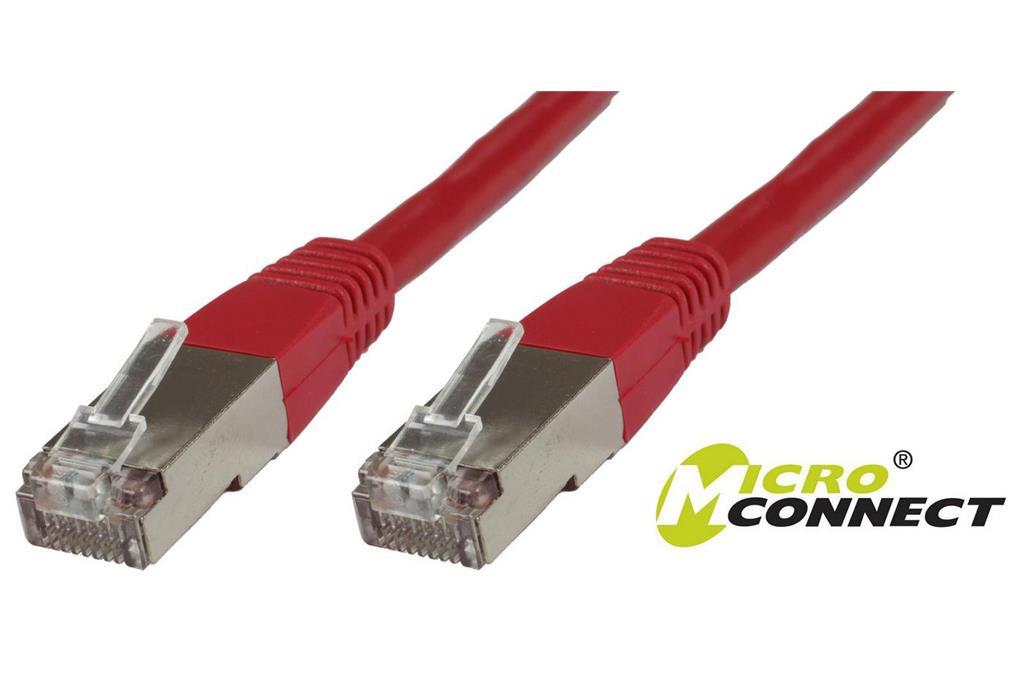 MicroConnect Kabel F/UTP CAT6 15m Rdeč PVC