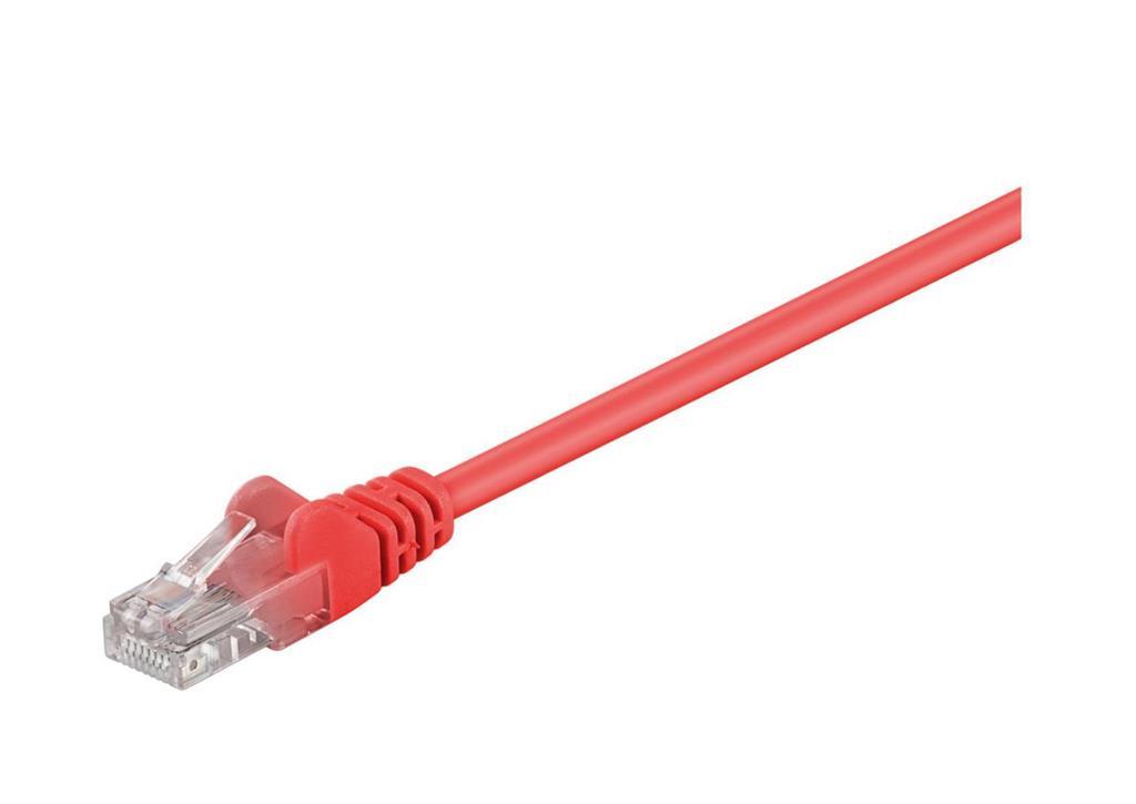 MicroConnect CAT5e U/UTP Network Cable 15m, Red