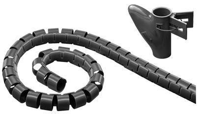 MicroConnect Ovoj za kable Cable Eater, črn, 2,5m