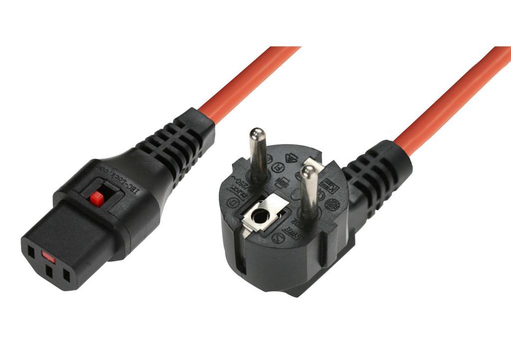 MicroConnect Napojni kabel Schuko CEE 7/7 (kutni)