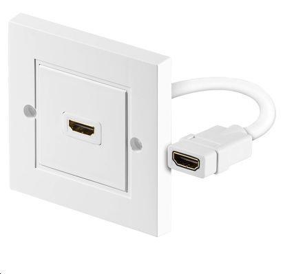 MicroConnect HDMI stenka vtičnica 1 port Bel