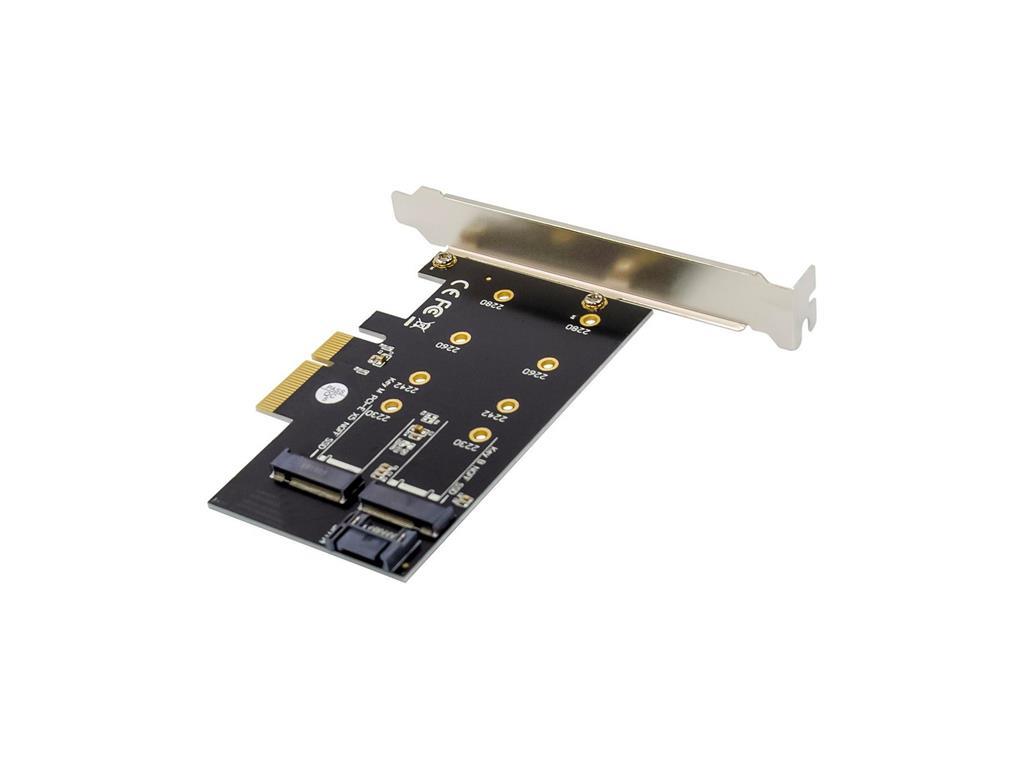 MicroConnect PCIe x4 M.2 B & M ključ NVMe