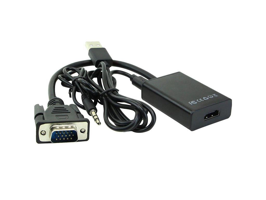 MicroConnect Kabel adapter VGA + Audio - HDMI