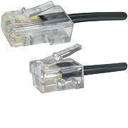  Kabel Modular RJ11-RJ45 2M M/M Črn