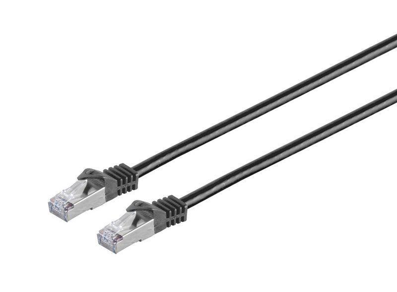 MicroConnect CAT7 S/FTP mrežni kabel 0,25m, crni
