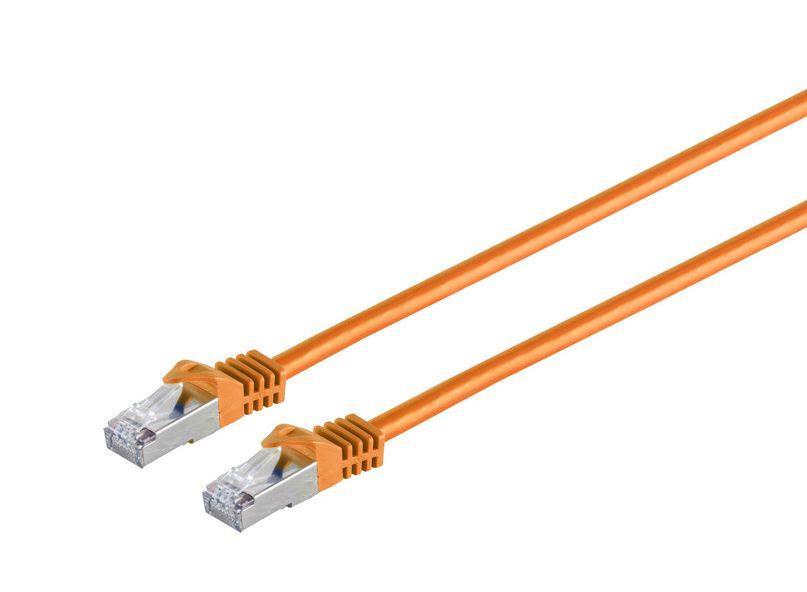 MicroConnect CAT7 S/FTP Omrežni Kabel 1m, Oranžen