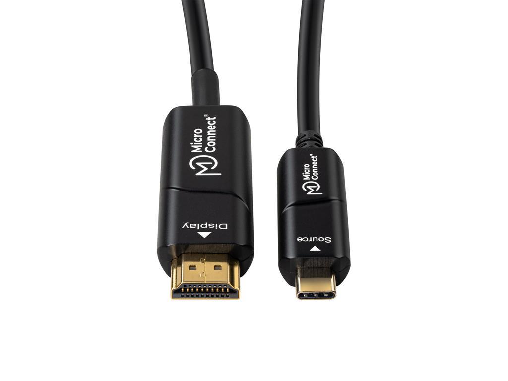 MicroConnect Premium USB C-HDMI optični kabel 10m
