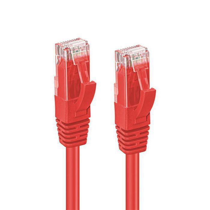 MicroConnect Kabel U/UTP CAT5e 1.5M Rdeč PVC