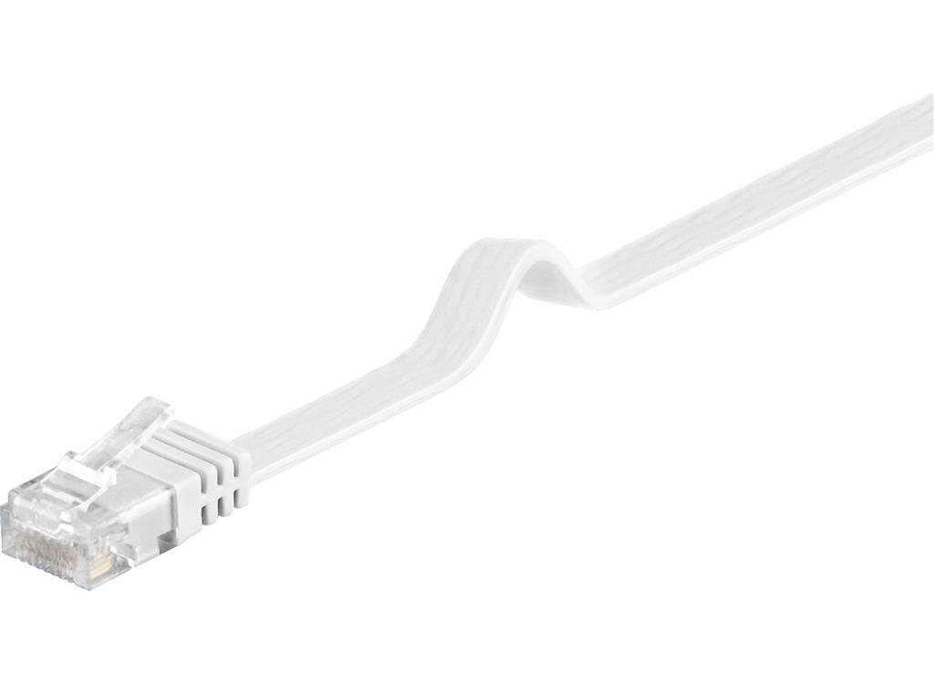 MicroConnect CAT6 U/UTP FLAT mrežni kabel 7m, bijeli