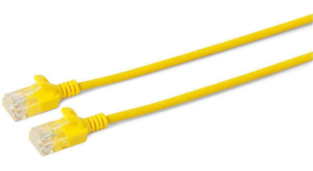 MicroConnect U/UTP CAT6 0.15M Žuti Slim, nezaštićeni