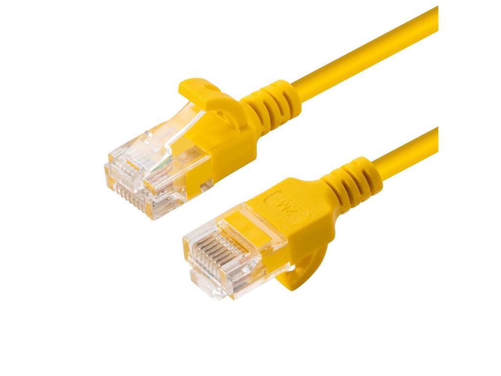 MicroConnect U/UTP CAT6A Slim 2M žuti