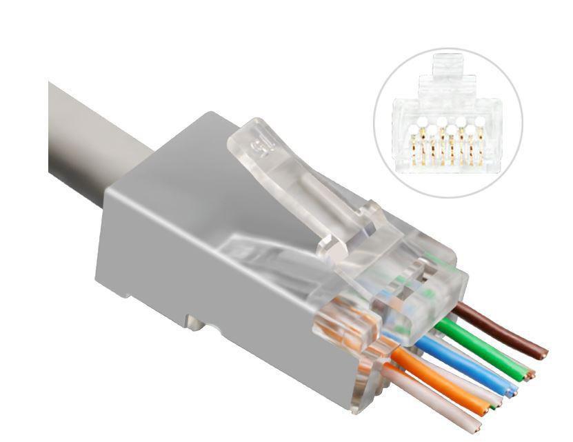 MicroConnect Modularni EZ vtič RJ45 CAT6a 50kos.