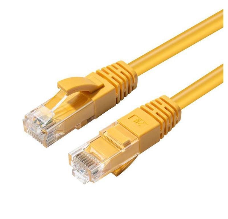 MicroConnect CAT6A UTP mrežni kabel 15m, žuti