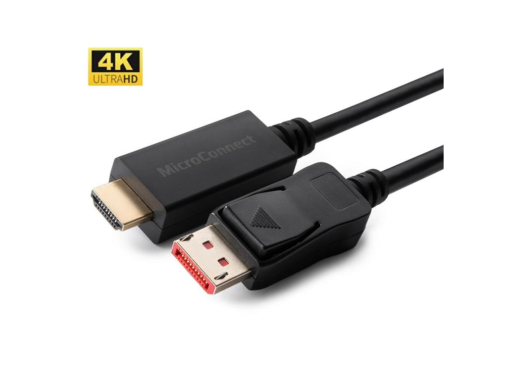 MicroConnect Kabel 4K Display Port 1.4 - HDMI 2.0