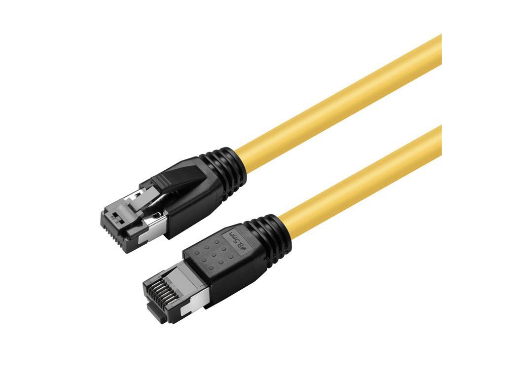 MicroConnect CAT8.1 S/FTP 0,25m žuti LSZH štitni