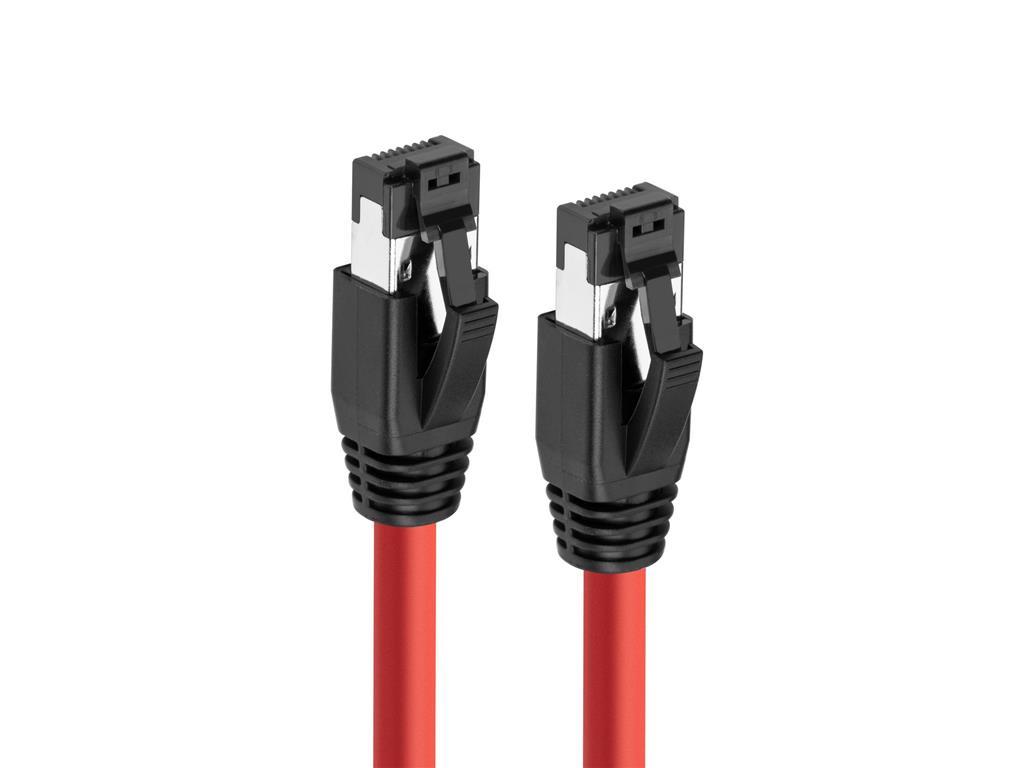MicroConnect Kabel CAT8.1 S/FTP 0,50m Rdeč