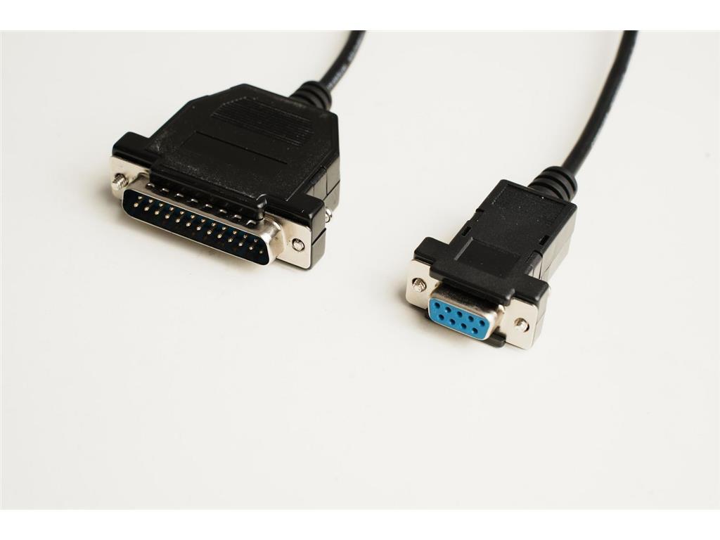 MicroConnect Serial Kabel DB9-DB25 1,8M F/M Črn