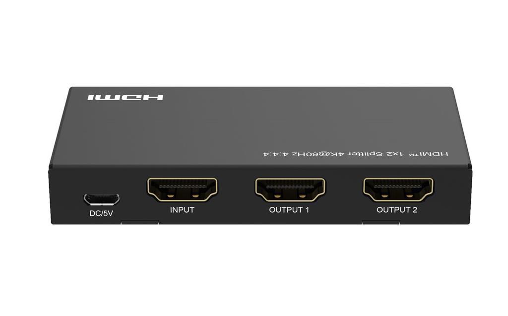 MicroConnect 4K@60Hz HDMI razdjelnik 1x2, 4:4:4
