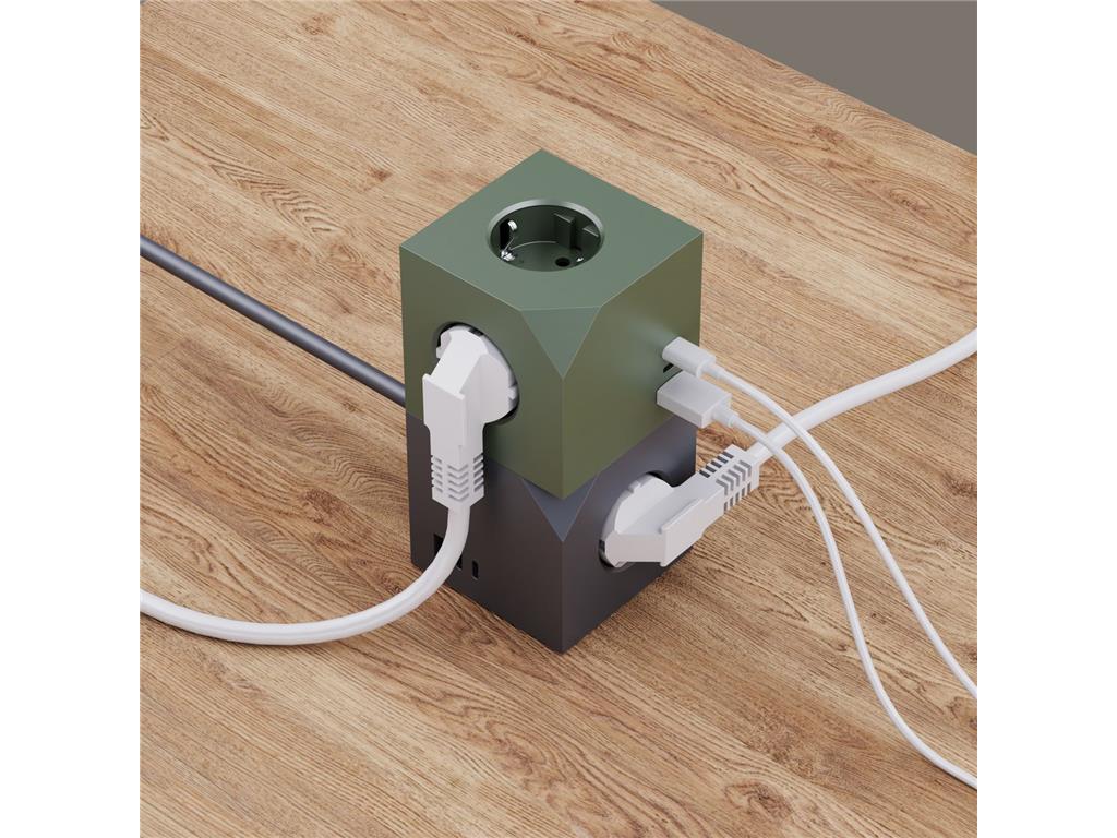 MicroConnect Razdelilnik Power Cube, 3 vtičnice