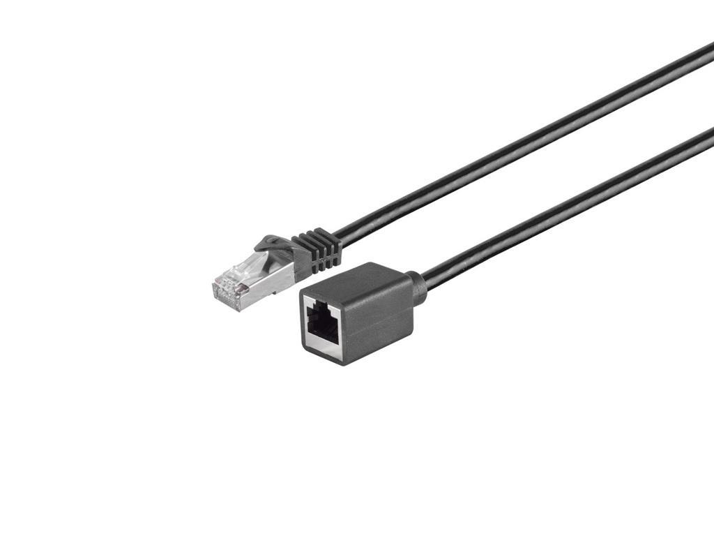 MicroConnect CAT7 S/FTP produžni kabel LSZH 0.5m crni