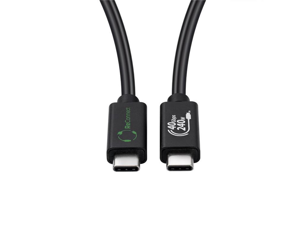 MicroConnect ReConnect USB C-C USB4 kabel 1m