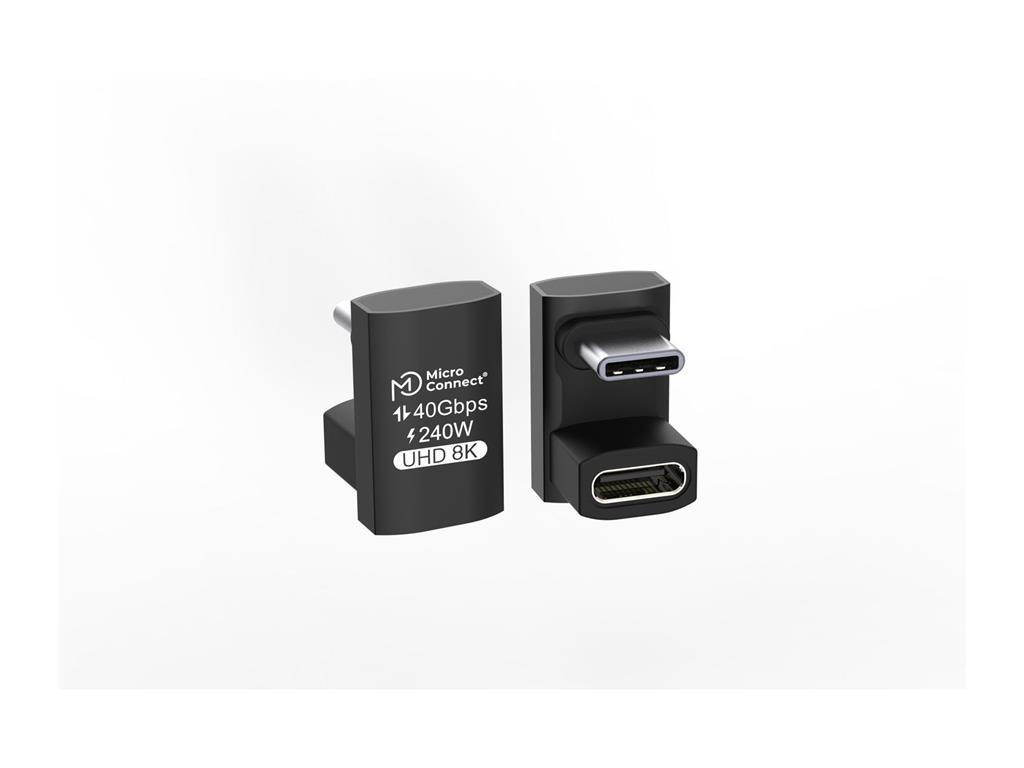 MicroConnect Kotni adapter dvojni USB4 3x2 USB-C