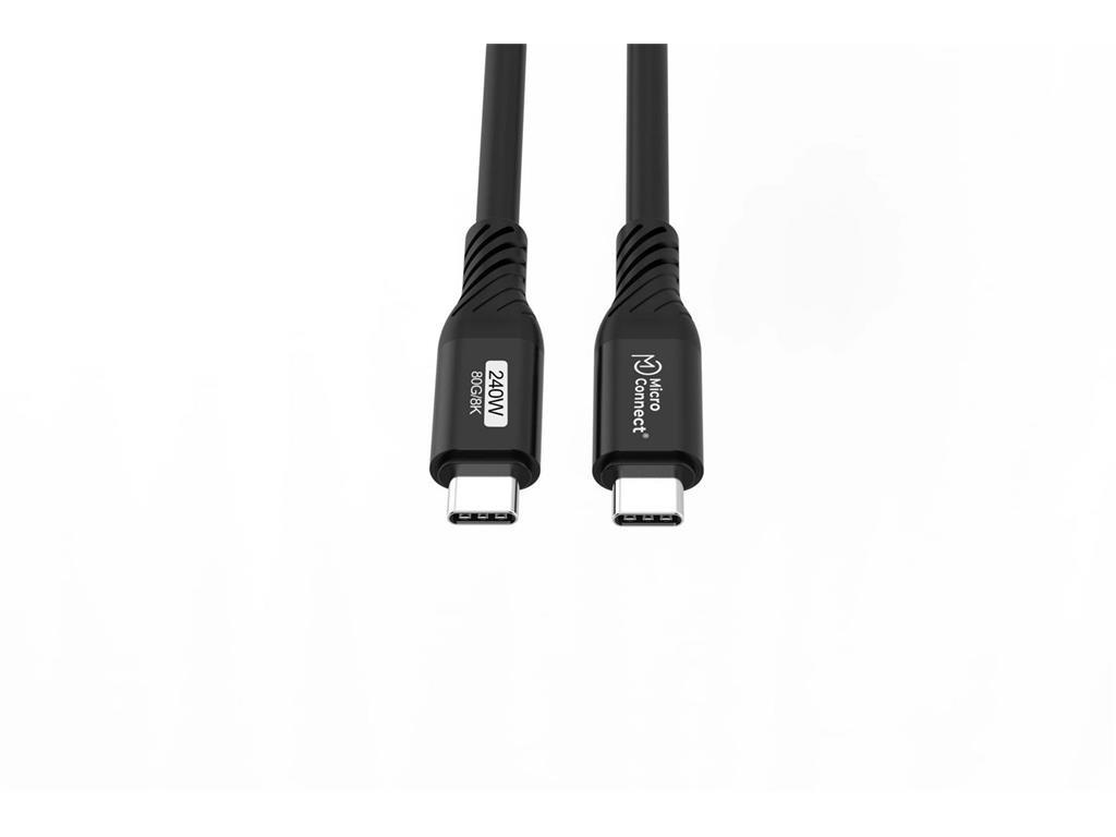 MicroConnect Premium kabel USB C-C USB4 Gen4x2, 1m
