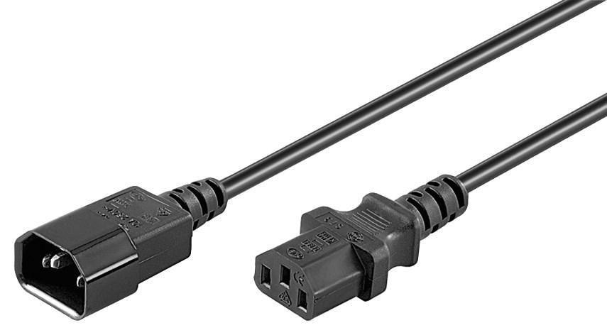 MicroConnect Kabel napajalni C13 - C14 1,8m Črn