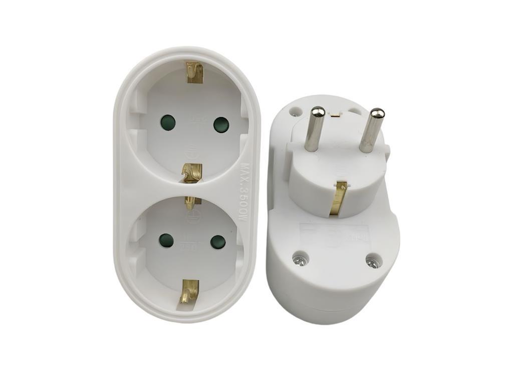 MicroConnect Schuko razdjelnik napajanja, 2-puta