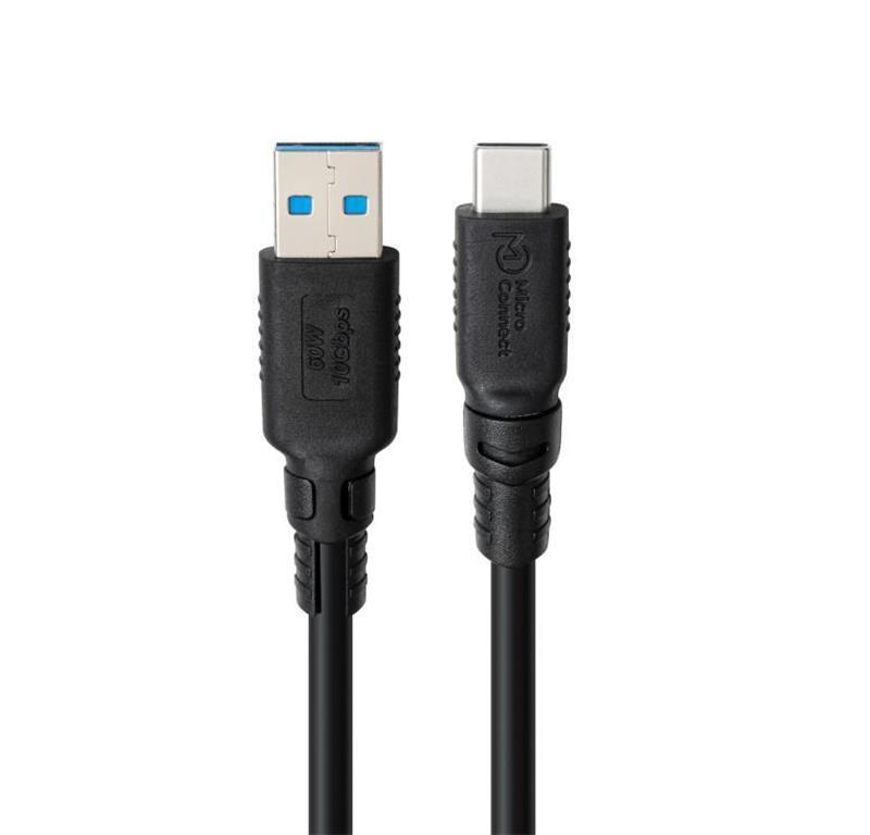 MicroConnect ColorFlex USB C-A kabel 60W 1m