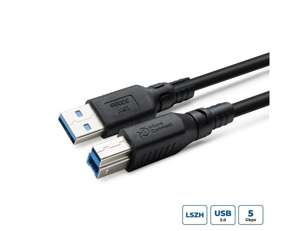 MicroConnect ColorFlex USB 3.2 A-B Gen 1 kabel