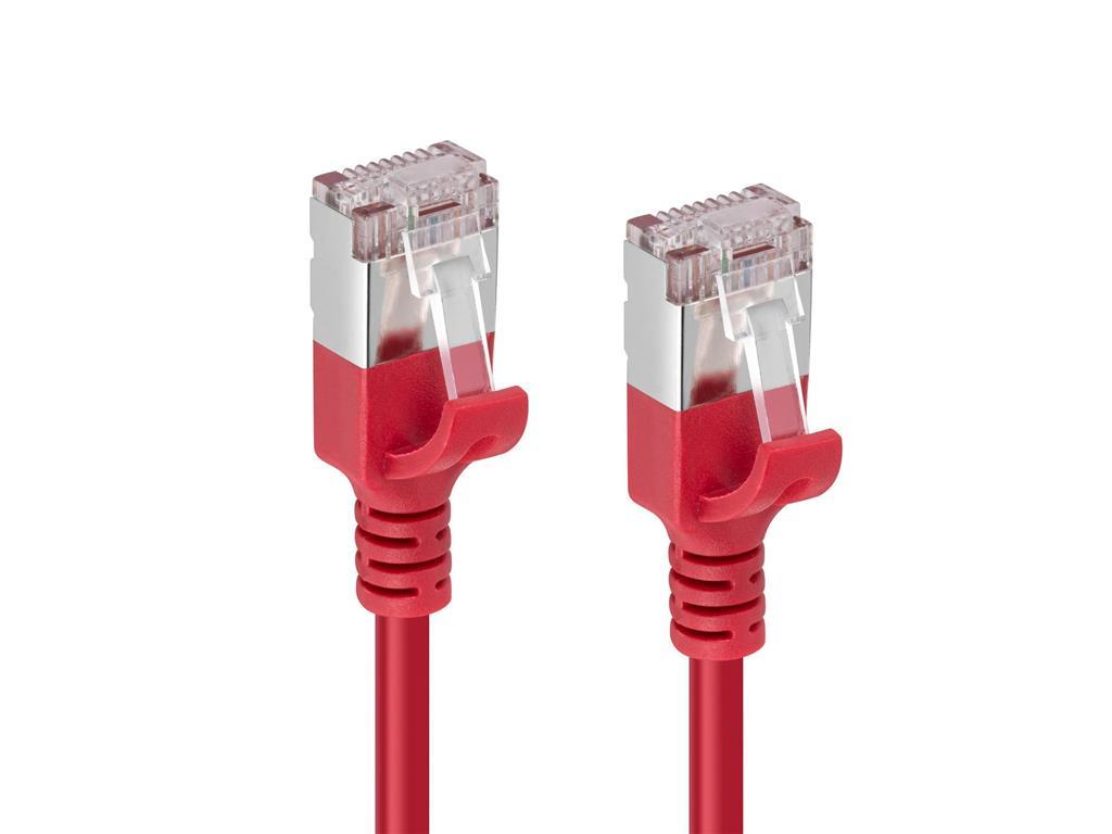MicroConnect Kabel CAT6A U-FTP LSZH, 0.15m, Rdeč