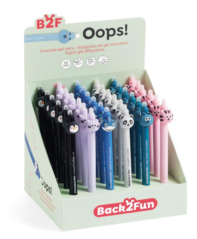 MiquelRius Displej 36 izbrisljivih gel pisal OOPS