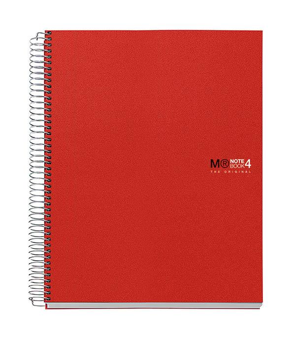 MiquelRius Zvezek A7, karo, 100-listni, 70g, rdeč