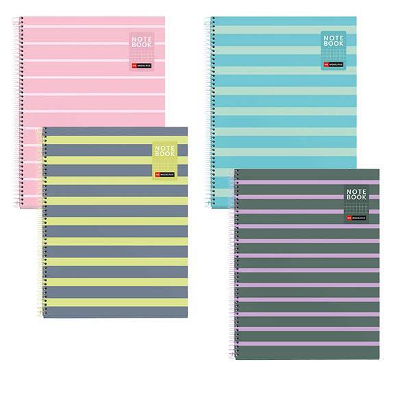 MiquelRius Zvezek A4, črtast, 80-listni, 90g, BARVE