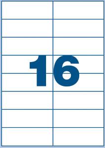 Multi3 Bele nalepke 105 x 37, 16/stran