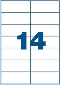 Multi3 Bele nalepke 105 x 42,4 14/stran