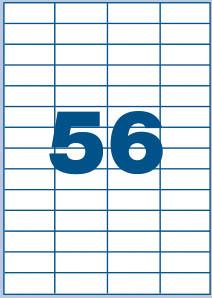 Multi3 Bele nalepke 52,5 x 21,2, 56/stran