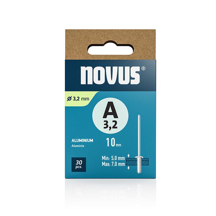 Novus Zakovice tip A 3,2 x 10 mm, aluminij