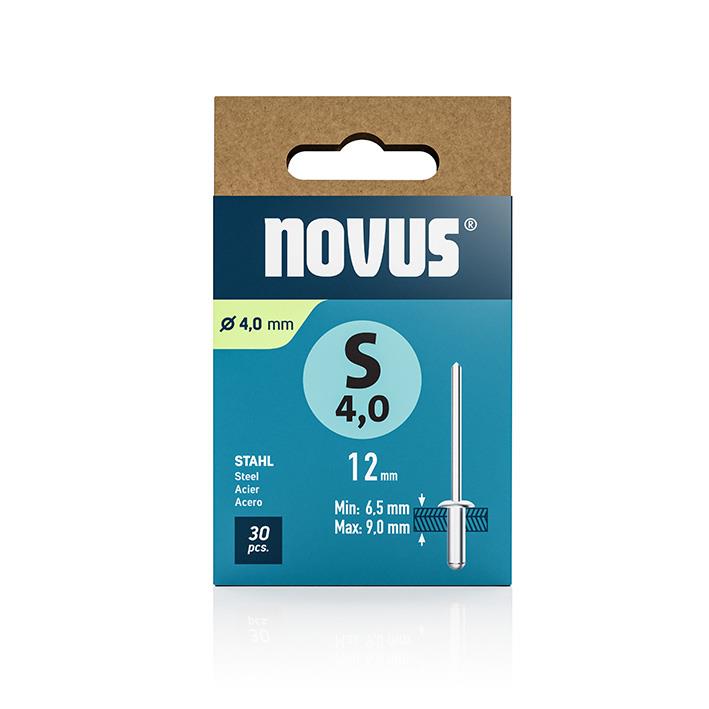 Novus Zakovice tip S 4 x 12 mm, jeklo