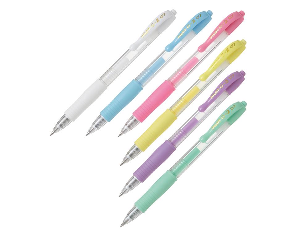 Pilot Gel roler G-2 0,7 pastel BARVE