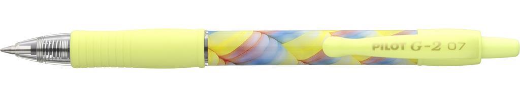 Pilot Gel roler G-2 0,7 FLOW rumen/črno črnilo