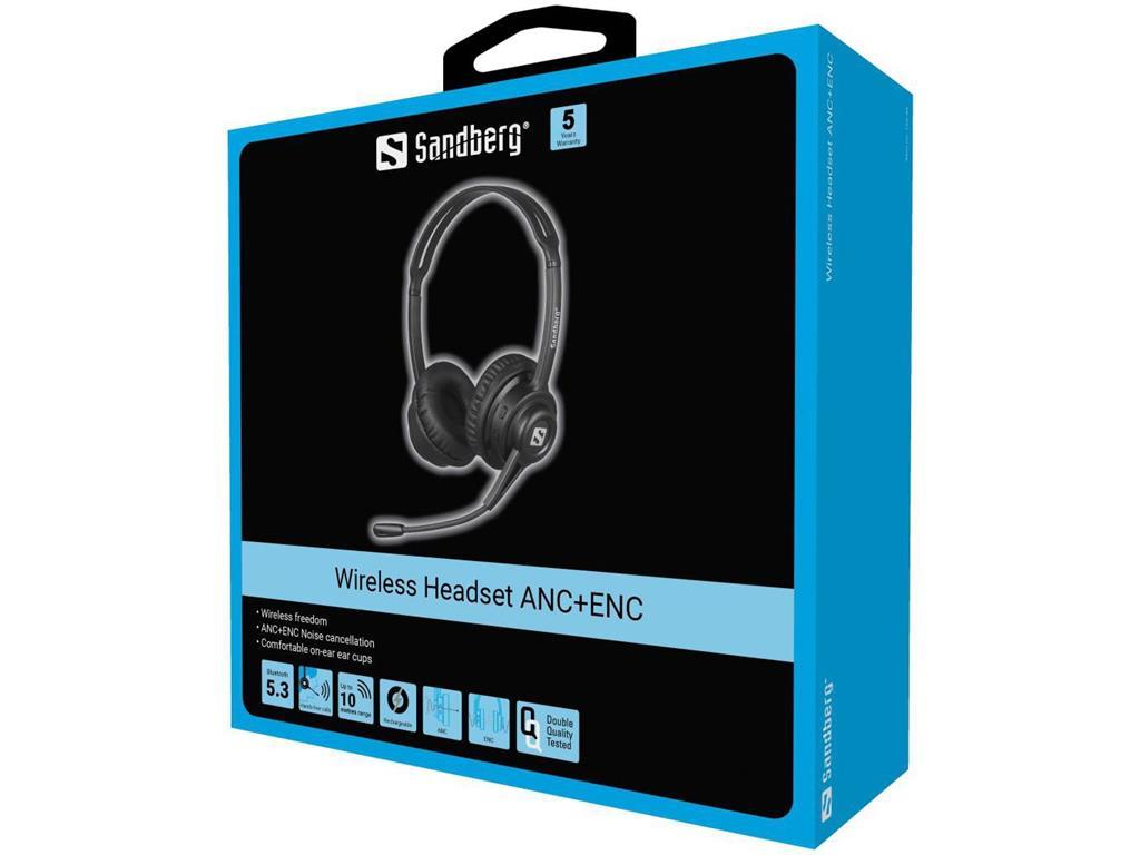 Sandberg Brezžične slušalke ANC+ENC